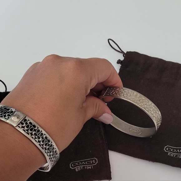 Set of Coach Bangles with protective bags. - Picture 5 of 6